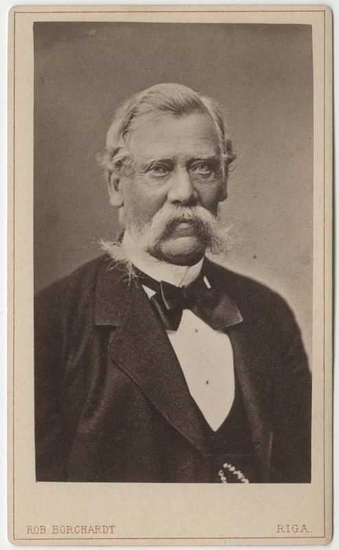 Korporatsiooni "Livonia" vilistlane Otto von Transehe, portreefoto