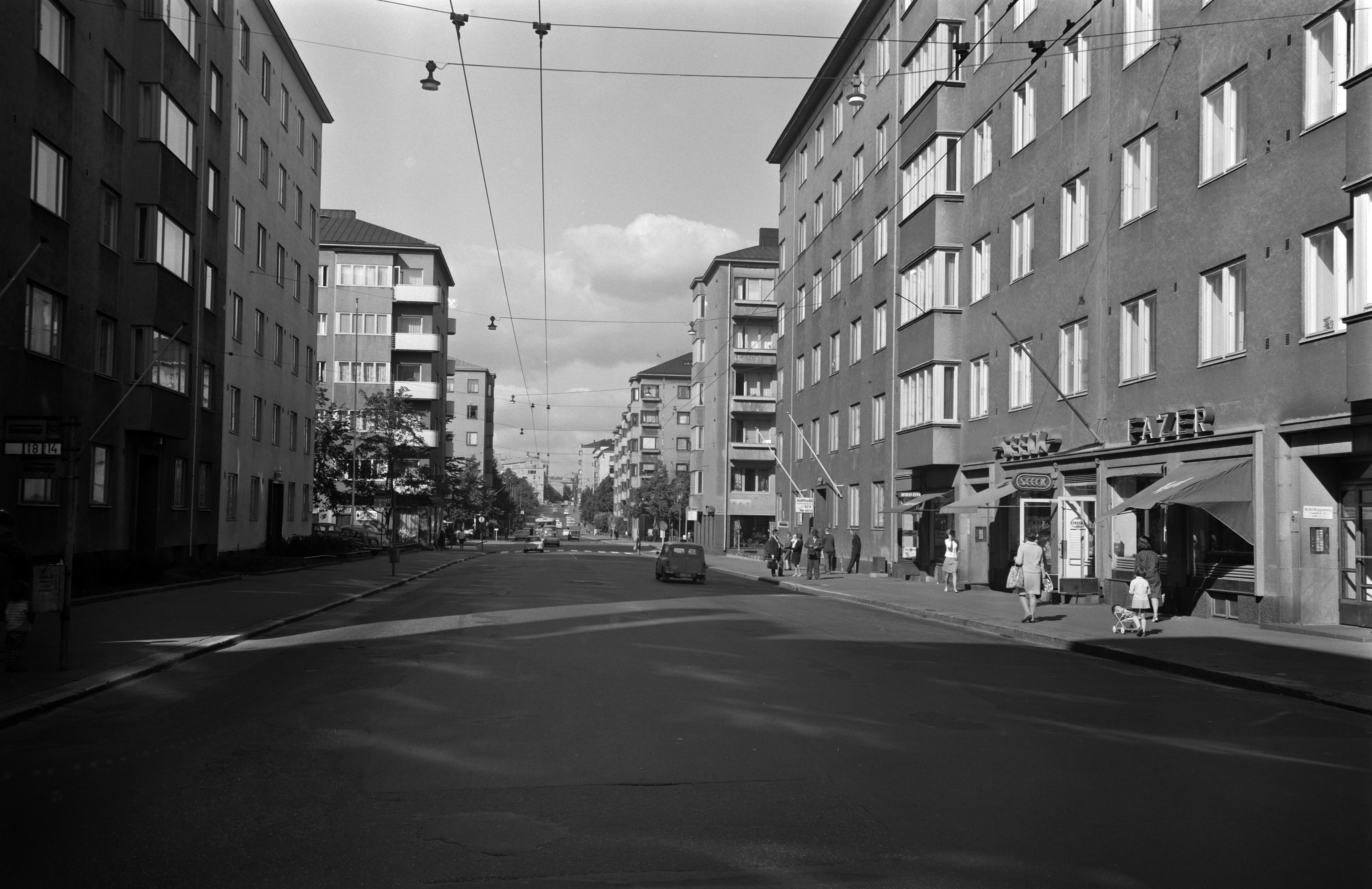 Näkymä Topeliuksenkadulle