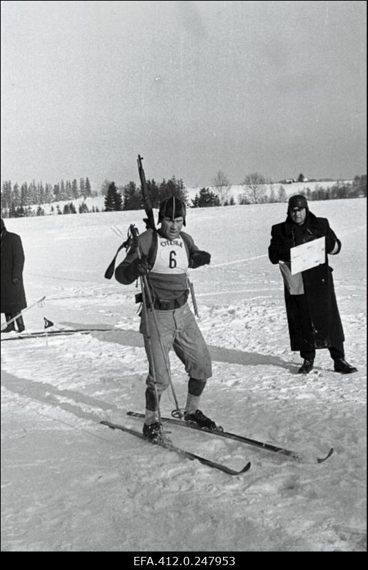 NSV Liidu suusatamise meistrivõistluste ajal Otepääl.