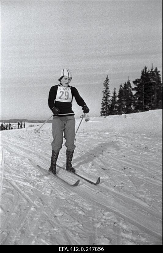 NSV Liidu suusatamise meistrivõistluste ajal Otepääl.