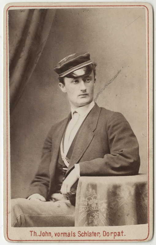 Korporatsioon "Estonia" liige parun Ernst Tiesenhausen, portreefoto