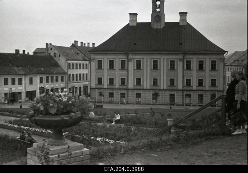 Vaade Tartu Toomemäelt Raekojale.