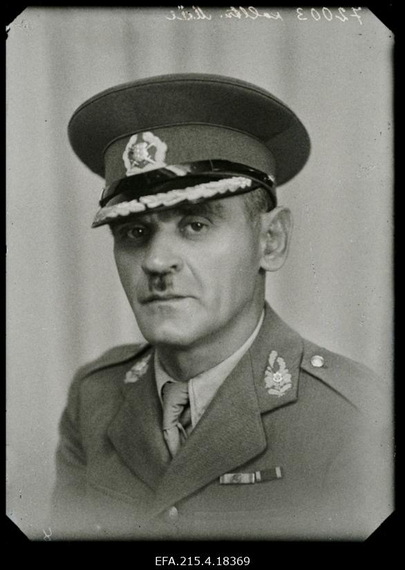 Sõjaväe Ühendatud Õppeasutuste Sõjakooli õppejõud kolonelleitnant Johann Heinrich Mäe.