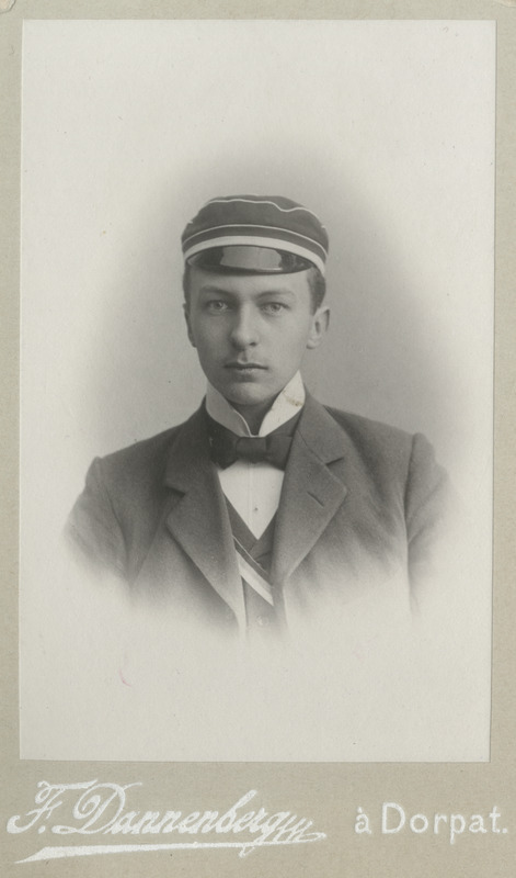 Korporatsioon "Estonia" liige Otto Riesenkampff, portreefoto