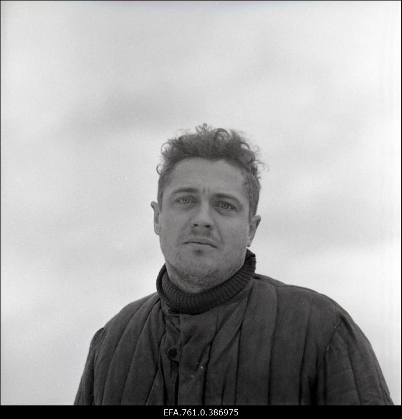 Filmi "Äratus" filmimine. Jaan Rekkor Peeter Kängsepa osas.