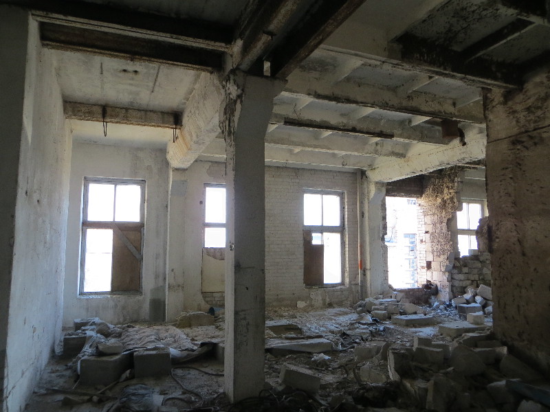 Balti Manufaktuuri ajalooline tööstushoone. Sisevaade.