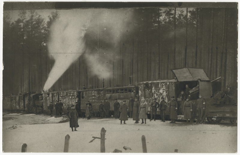 Kitsarööpmeline soomusrong nr. 5 Põhja-Lätis 1920. kevadel