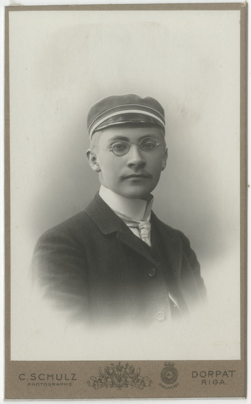 Korporatsioon "Estonia" liige Siegfried Luther, portreefoto