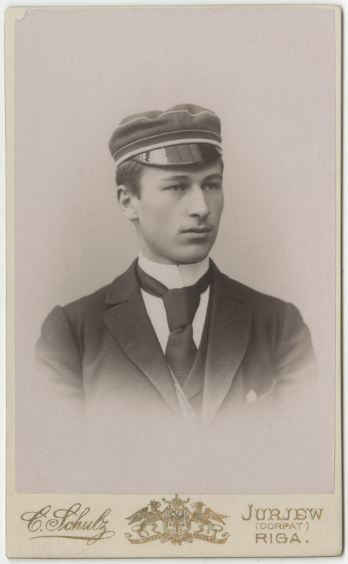 Korporatsioon "Estonia" liige Christfried Brasche, portreefoto