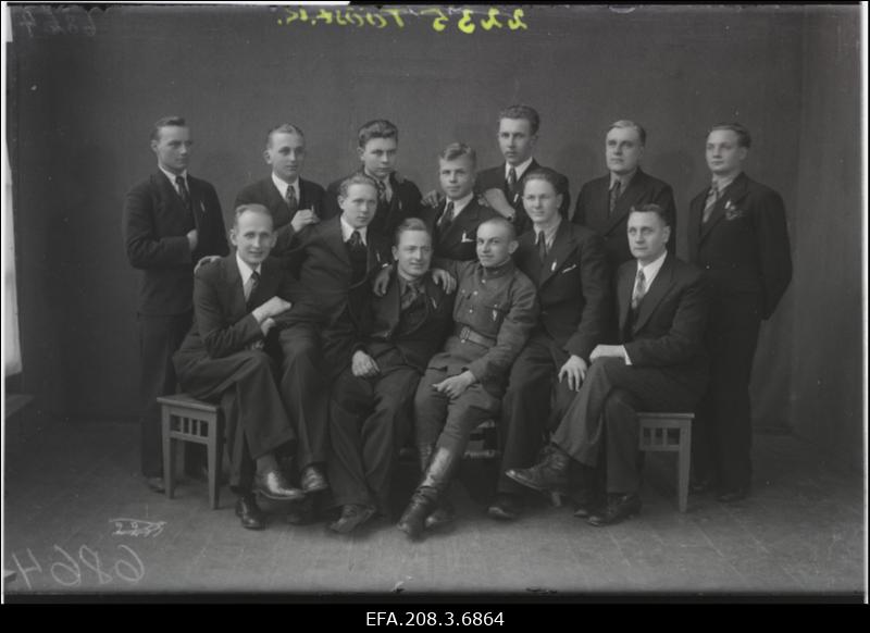 Paide Tööstuskooli metalliosakonna õpilased.