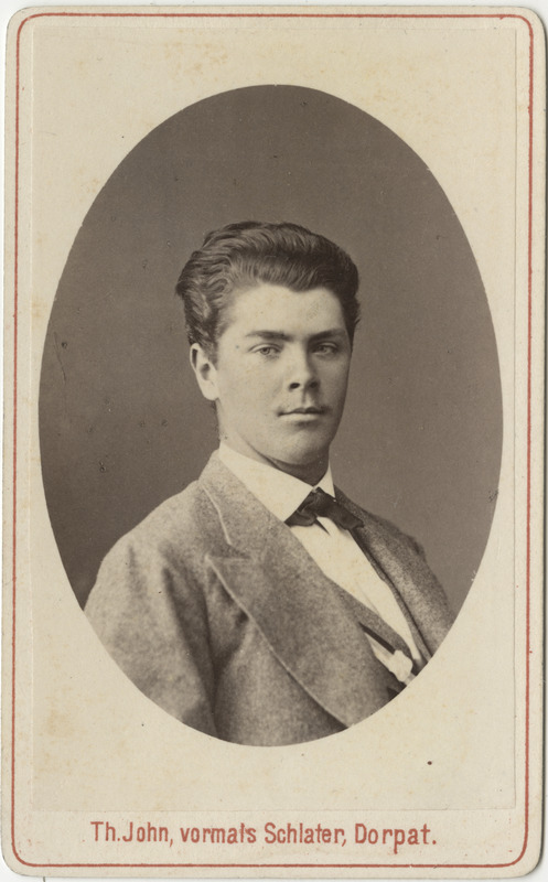 Korporatsioon "Estonia" liige Karl Otto von Renteln, portreefoto