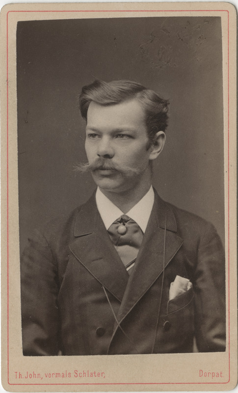 Korporatsiooni "Livonia" liige Conrad von Gersdorff, portreefoto