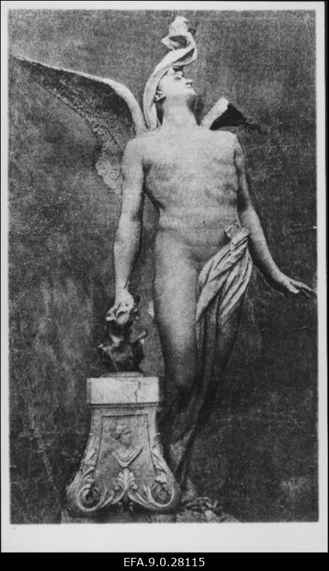 A. Adamson. Skulptuur Vabastatud geenius. Kips. 1895.