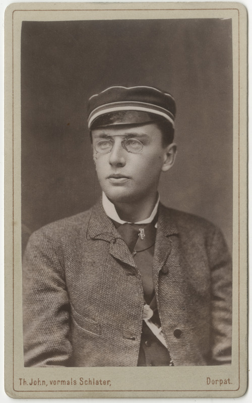 Korporatsioon "Estonia" liige Axel von Gernet, portreefoto