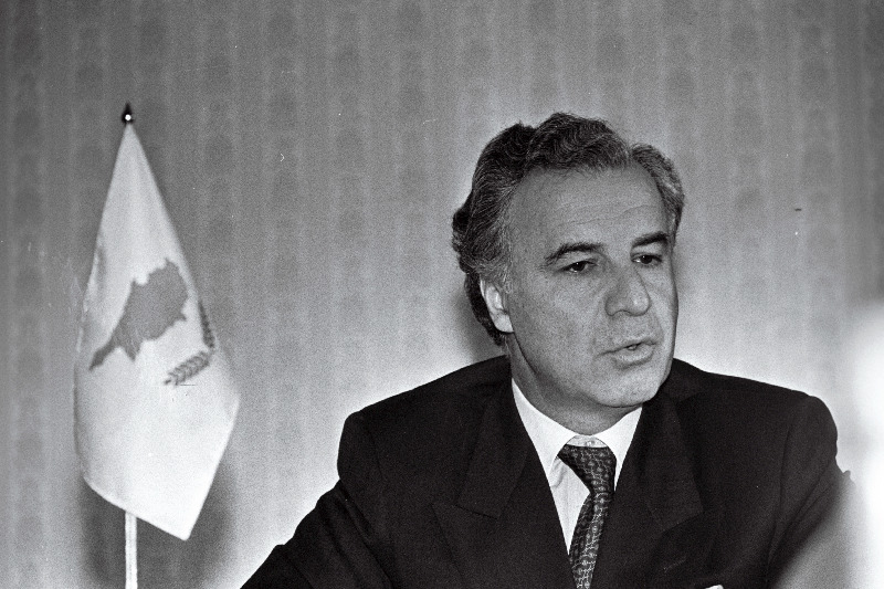 Küprose suursaadik Andros A. Nicolaides A. Rüütli vastuvõtul Kadriorus.