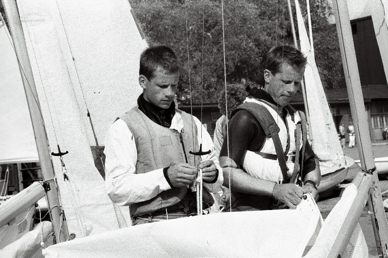 NSV Liidu meistrivõistlustel purjetamises kuldmedalid võitnud Tõnu ja Toomas Tõniste.