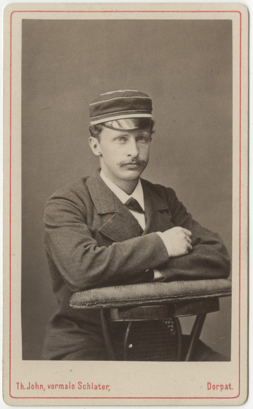 Korporatsioon "Estonia" liige Ed. Hoffmann, portreefoto