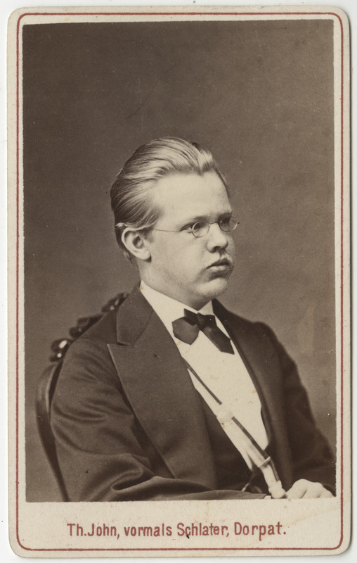 Korporatsioon "Estonia" liige Alexander Eylandt, portreefoto