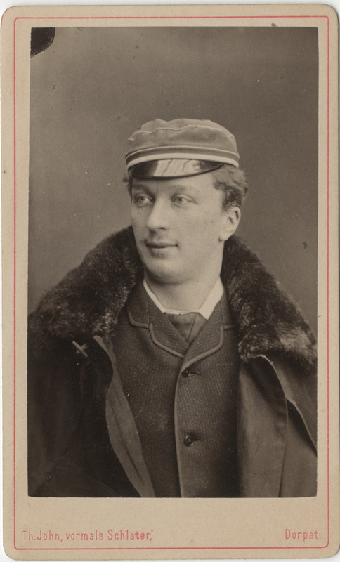 Korporatsiooni "Livonia" liige parun Theodor Bruun, portreefoto