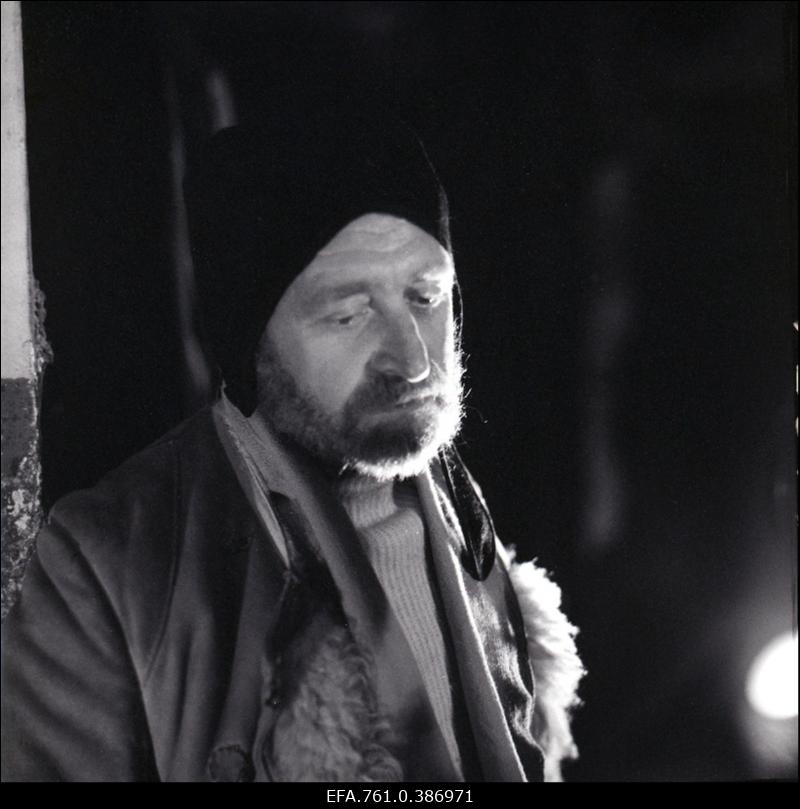 Filmi "Äratus" filmimine. Feliks Kark Ants Tammemetsa osas.