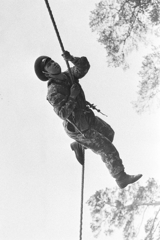 Balti piirivalveringkonna piirivalvurid õppustel.