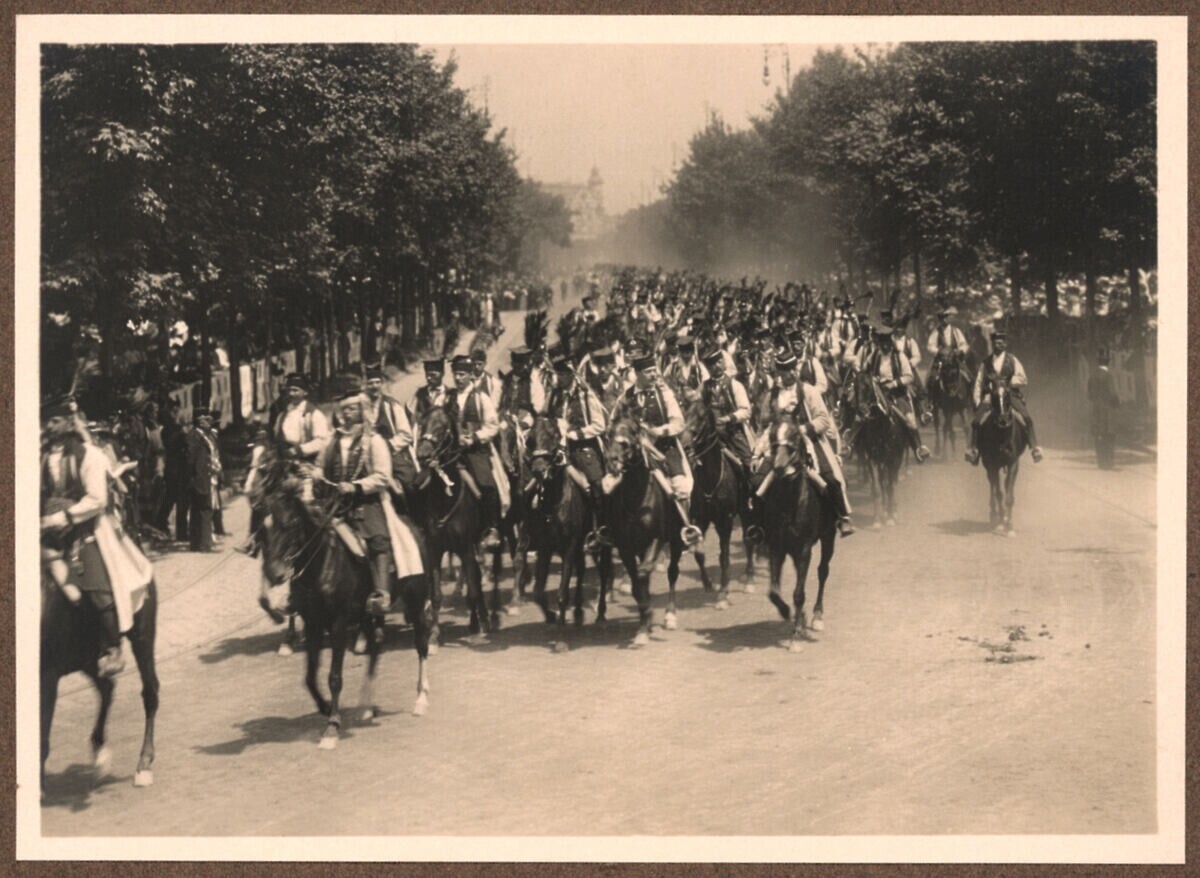 Kaiser-HulKaisfestival in Vienna in 1908: Krakow, peasant Danderium -