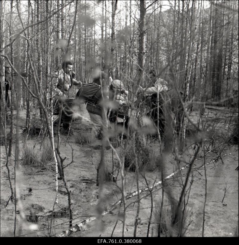 Stseen filmist "Metskannikesed". Metsavennad rabas.