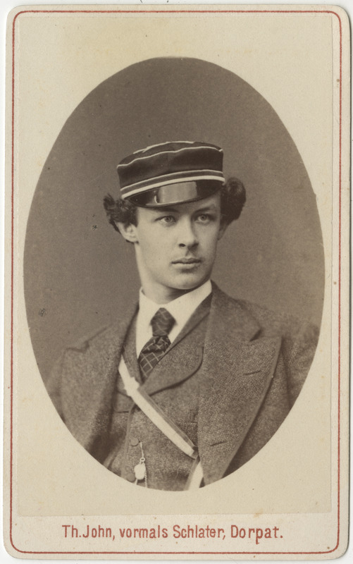 Korporatsioon "Estonia" liige Eduard von Samson-Himmelstjerna, portreefoto