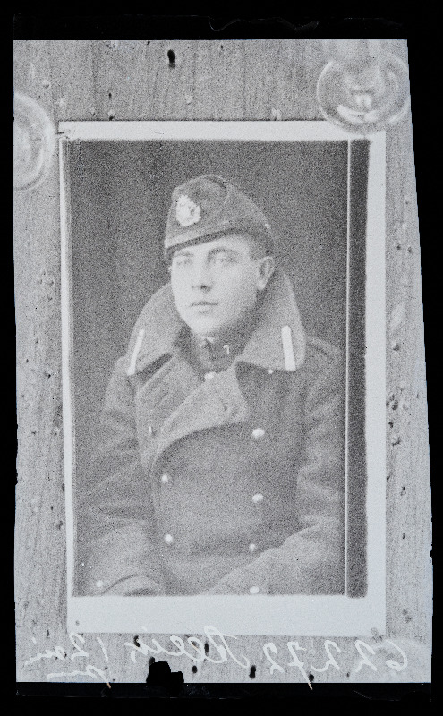 Sõjaväelane (ajateenija) Feliks Karl Allik, 7. Jalaväerügement, (02.07.1934 fotokoopia, tellija Allik).