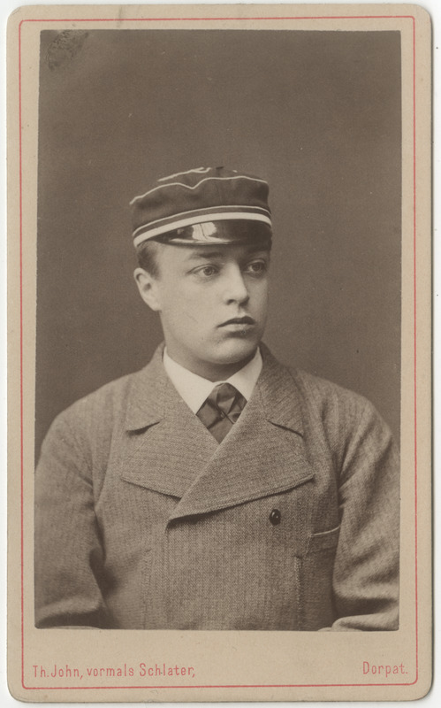 Korporatsioon "Estonia" liige Karl Loppenowe, portreefoto