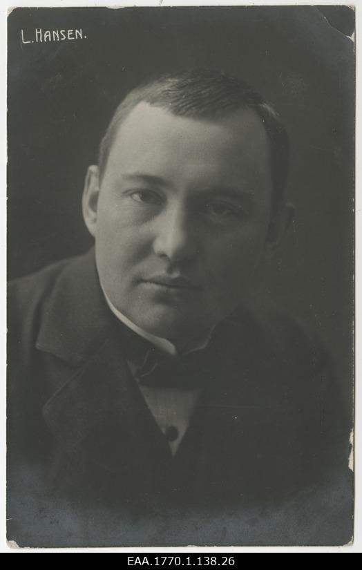 Leopold Hansen, portreefoto