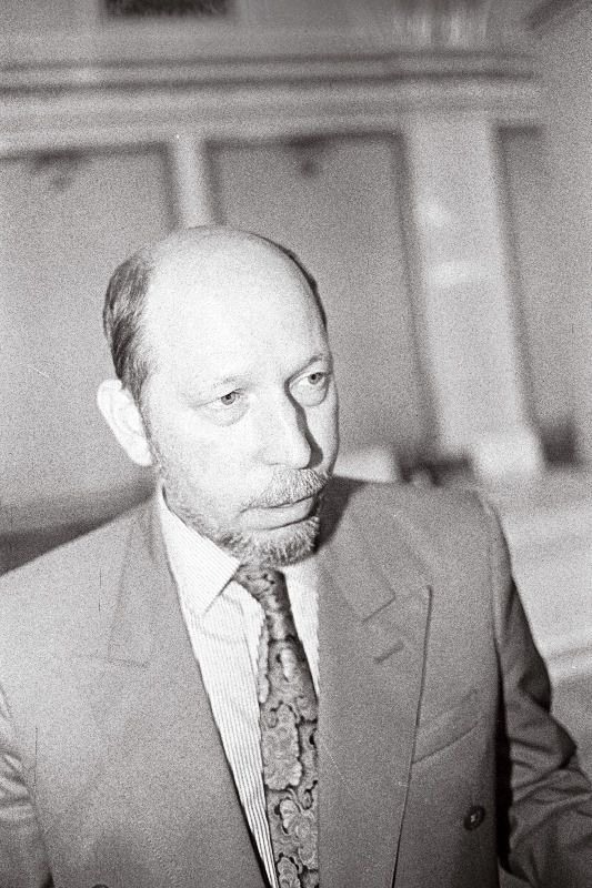 Vitali Kostikov B. Jeltsini pressisekretär Moskvas.