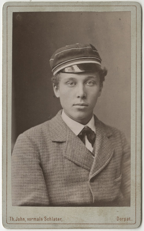 Korporatsioon "Estonia" liige parun Alfred Schilling, portreefoto