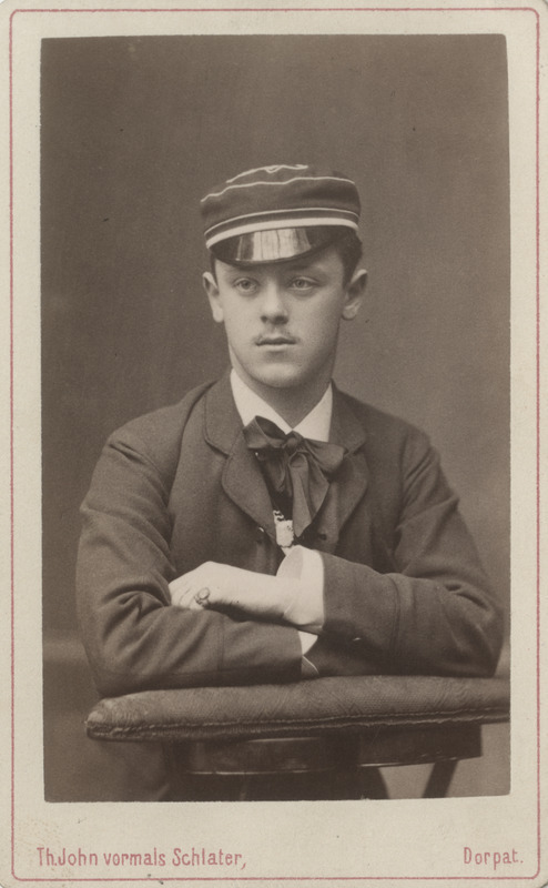 Korporatsioon "Estonia" liige Nikolai Jürgensonn, portreefoto