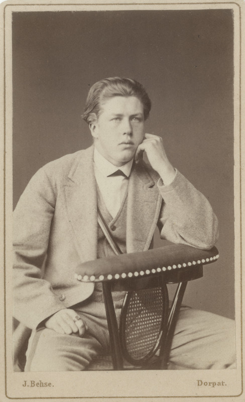 Korporatsioon "Estonia" liige parun Rudolf Ungern-Sternberg, portreefoto