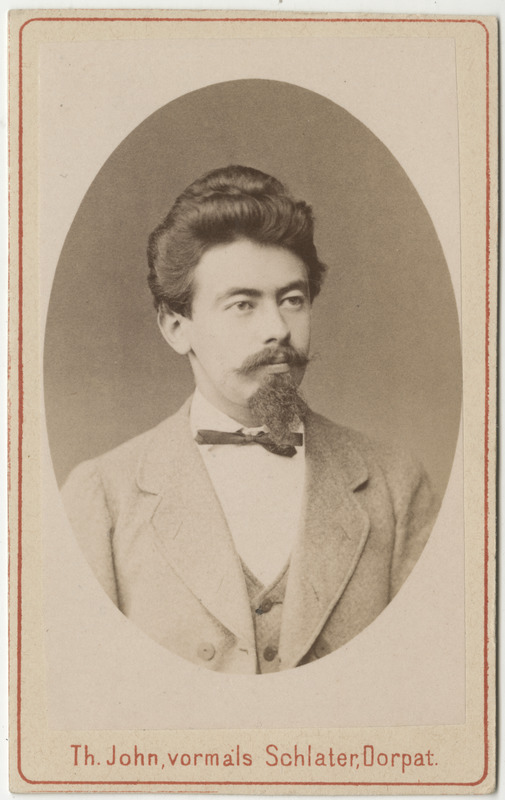 Korporatsioon "Estonia" liige August Frey, portreefoto