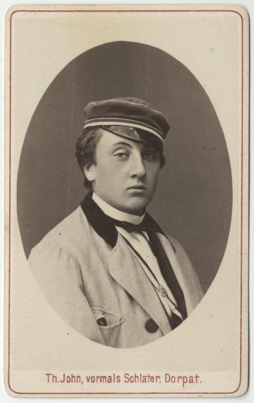 Korporatsioon "Estonia" liige Konstantin Mechmershausen, portreefoto