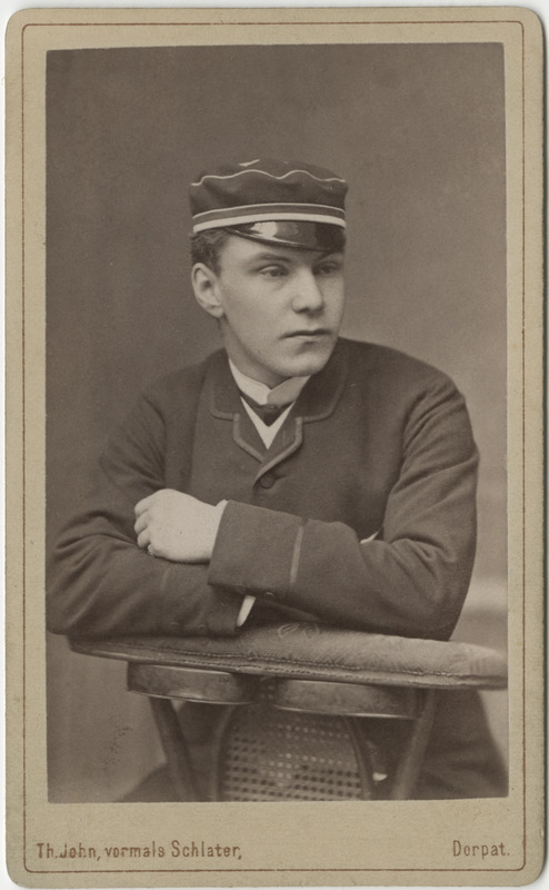 Korporatsiooni "Livonia" liige parun René von Wolff, portreefoto
