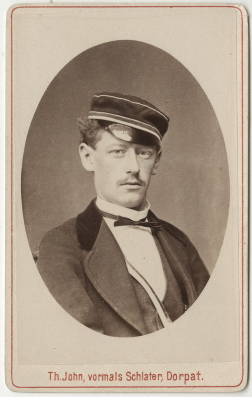 Korporatsioon "Estonia" liige Rudolf Knüpffer, portreefoto