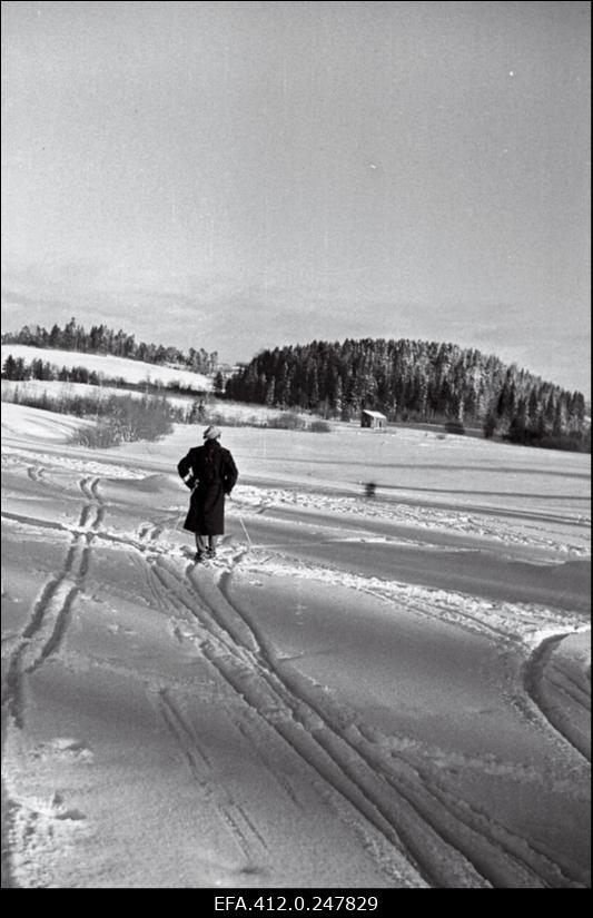 NSV Liidu suusatamise meistrivõistluste ajal Otepääl.
