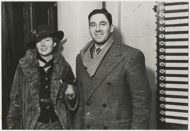 Ameerika filminäitleja George O'Brien ja tema abikaasa Marguerite Churchill Tallinnas hotellis 1934. aastal