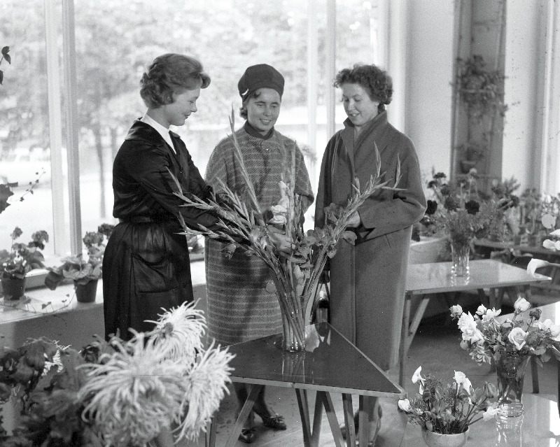 Gagarini puiestee lillekaupluses.