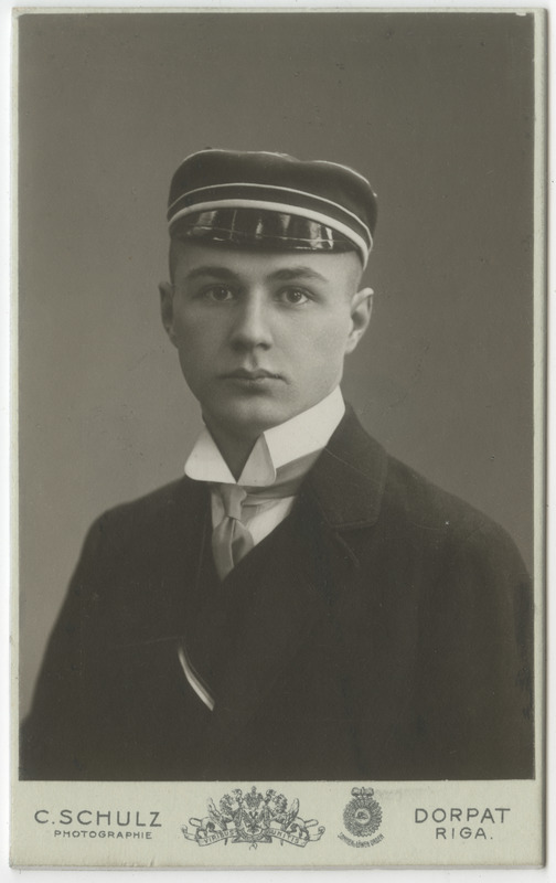 Korporatsioon "Estonia" liige Leo Treumann, portreefoto