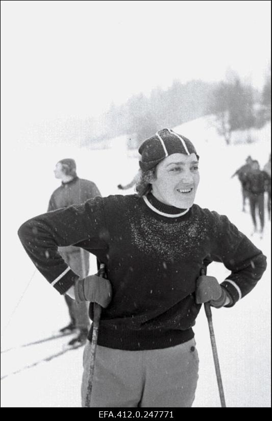 NSV Liidu suusatamise meistrivõistluste ajal Otepääl.
