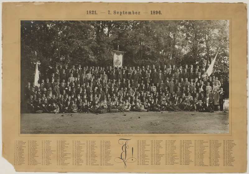 Korporatsioon "Estonia" liikmete ühisfoto korporatsiooni 75. aastapäeval
