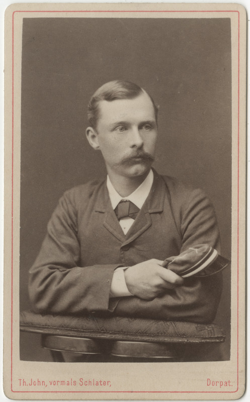 Korporatsioon "Estonia" liige parun Eduard Toll, portreefoto