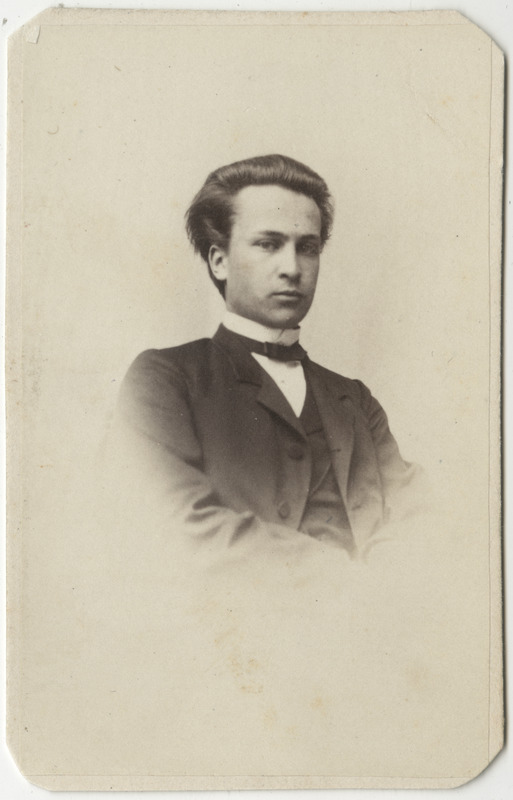Korporatsioon "Estonia" liige Adolf Lockenberg, portreefoto