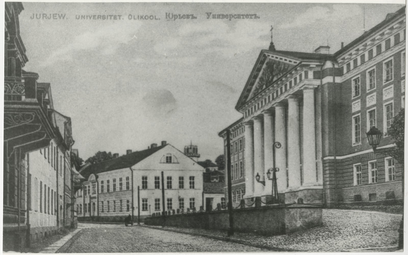 Fotokoopia Tartu Ülikooli peahoone gravüürist