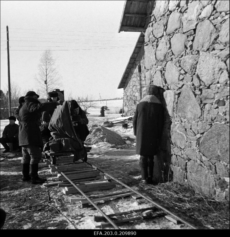 Tallinnfilmi mängufilm "Kevade". Filmivõtted Palamusel.