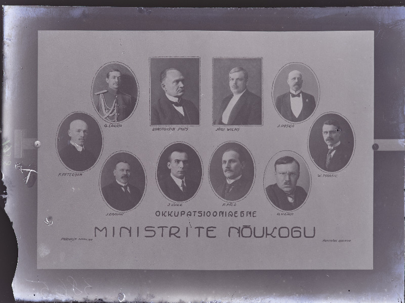Eesti okupatsiooniaegse ministrite nõukogu liikmed.